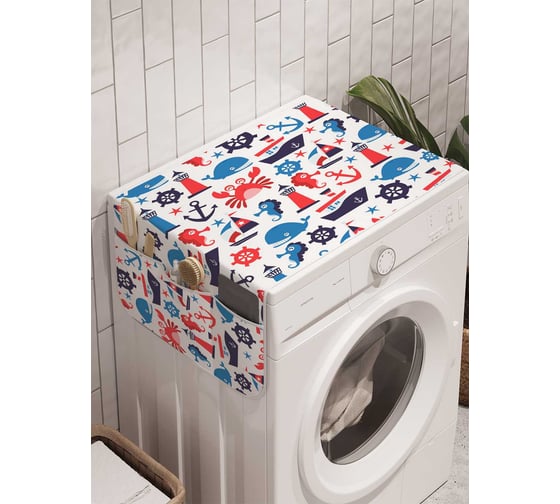 Органайзер для хранения Ambesonne "Море сказок" на стиральную машину, 45x120 см, cwm_12554 1