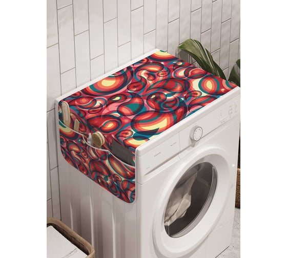 Органайзер для хранения Ambesonne "Иллюзии с лепестками" на стиральную машину, 45x120 см, cwm_13624 1