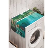 Органайзер для хранения Ambesonne "Прозрачная свежесть" на стиральную машину, 45x120 см, cwm_19001