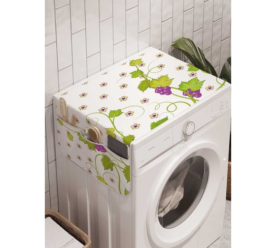 Органайзер для хранения Ambesonne "Виноградная любовь" на стиральную машину, 45x120 см, cwm_21617 1