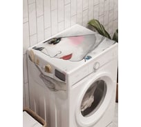 Органайзер для хранения Ambesonne "Красотка с зонтом" на стиральную машину, 45x120 см, cwm_21358