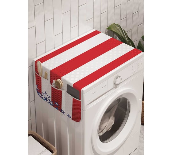 Органайзер для хранения Ambesonne "Разбросанные звезды на флаге" на стиральную машину, 45x120 см, cwm_20698 1