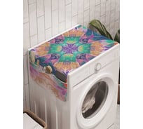 Органайзер для хранения Ambesonne "Цветочное комбинирование" на стиральную машину, 45x120 см, cwm_21583