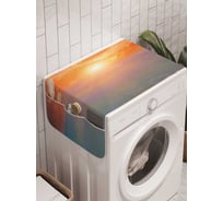 Органайзер для хранения Ambesonne "Пламенный морской закат" на стиральную машину, 45x120 см, cwm_6996