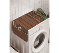 Органайзер для хранения Ambesonne "Садовый забор" на стиральную машину, 45x120 см, cwm_21648