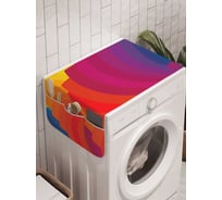 Органайзер для хранения Ambesonne "Радужная гармошка" на стиральную машину, 45x120 см, cwm_21777