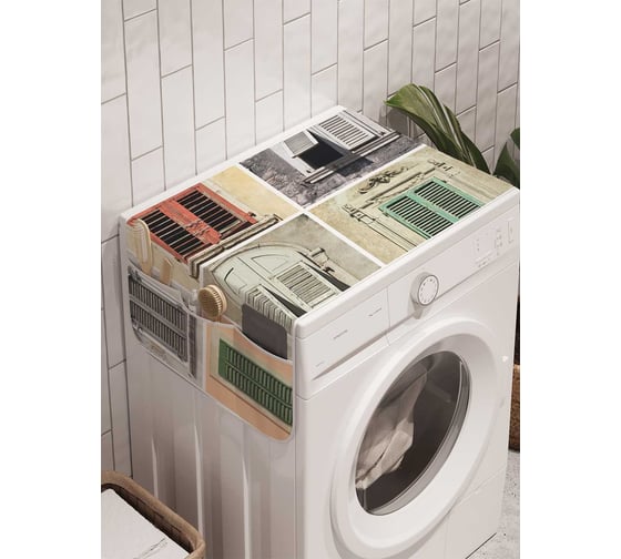 Органайзер для хранения Ambesonne "Оконный вопрос" на стиральную машину, 45x120 см, cwm_2732 1