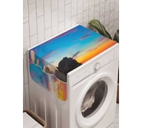 Органайзер для хранения Ambesonne "Каменистый пляж" на стиральную машину, 45x120 см, cwm_19847