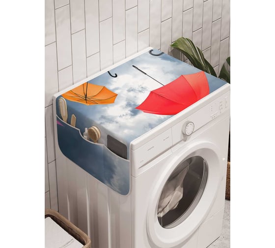 Органайзер для хранения Ambesonne "Зонтовый вихрь" на стиральную машину, 45x120 см, cwm_21355 1