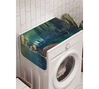 Органайзер для хранения Ambesonne "Жуткий замок" на стиральную машину, 45x120 см, cwm_18800