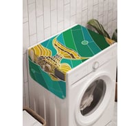 Органайзер для хранения Ambesonne "Рыбный орнамент" на стиральную машину, 45x120 см, cwm_28315