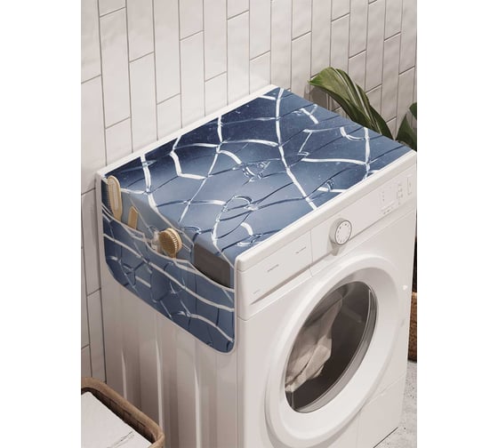 Органайзер для хранения Ambesonne "Стеклянные трещины" на стиральную машину, 45x120 см, cwm_4744 1