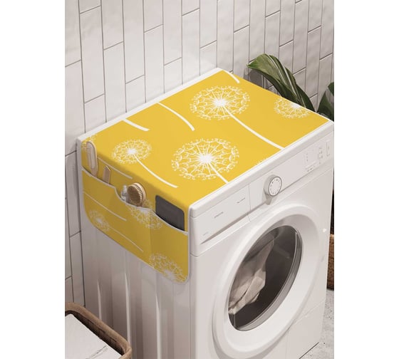 Органайзер для хранения Ambesonne "Долина одуванчиков" на стиральную машину, 45x120 см, cwm_4687 1