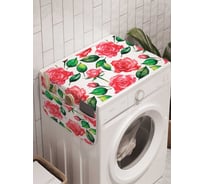 Органайзер для хранения Ambesonne "Цветочные узоры" на стиральную машину, 45x120 см, cwm_14782