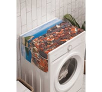 Органайзер для хранения Ambesonne "Черепичные крыши Хорватии" на стиральную машину, 45x120 см, cwm_14423