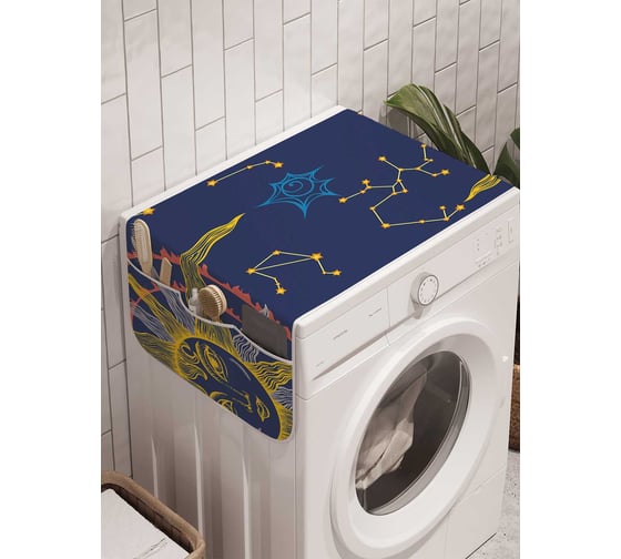 Органайзер для хранения Ambesonne "Звездные созвездия" на стиральную машину, 45x120 см, cwm_18688 1