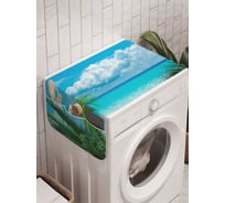 Органайзер для хранения Ambesonne "Вид с пальмы" на стиральную машину, 45x120 см, cwm_12482