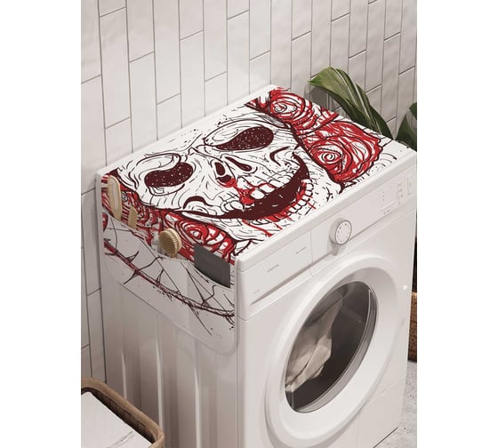 Органайзер для хранения Ambesonne "Кровавый страж" на стиральную машину, 45x120 см, cwm_19902 1