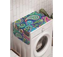Органайзер для хранения Ambesonne "Цветочный пэйсли" на стиральную машину, 45x120 см, cwm_13629