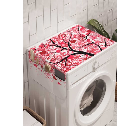 Органайзер для хранения Ambesonne "Дерево любви" на стиральную машину, 45x120 см, cwm_13452 1