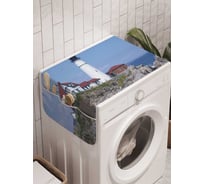 Органайзер для хранения Ambesonne "Дом у маяка" на стиральную машину, 45x120 см, cwm_6700