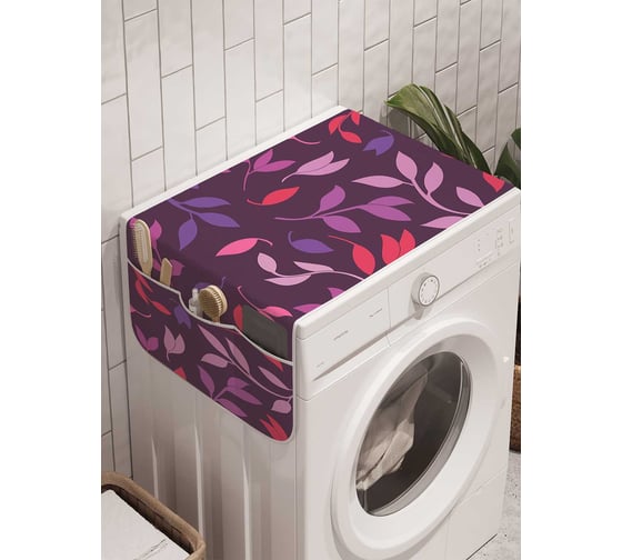 Органайзер для хранения Ambesonne "Спиральные стебли" на стиральную машину, 45x120 см, cwm_31484 1
