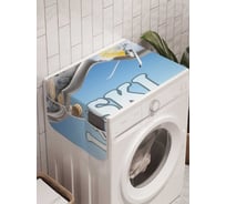 Органайзер для хранения Ambesonne "Лыжные прыжки" на стиральную машину, 45x120 см, cwm_7678