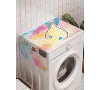 Органайзер для хранения Ambesonne "Ноктюрн с бабочками" на стиральную машину, 45x120 см, cwm_21771