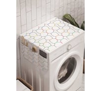 Органайзер для хранения Ambesonne "Форменные соединения" на стиральную машину, 45x120 см, cwm_21391