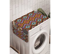 Органайзер для хранения Ambesonne "Воображаемые зигзаги" на стиральную машину, 45x120 см, cwm_20203