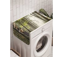 Органайзер для хранения Ambesonne "Лесная тропинка" на стиральную машину, 45x120 см, cwm_14617