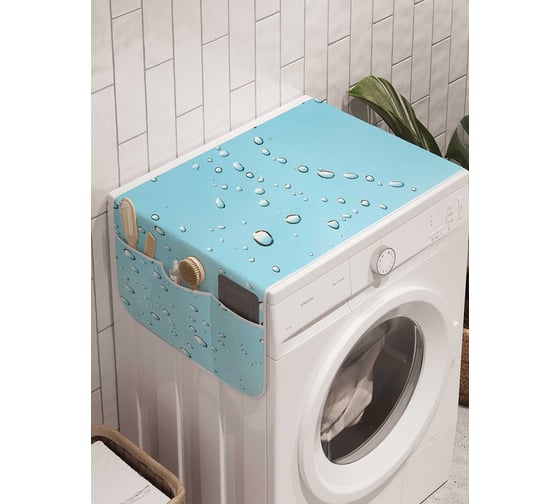 Органайзер для хранения Ambesonne "Сердце из капель" на стиральную машину, 45x120 см, cwm_19798 1