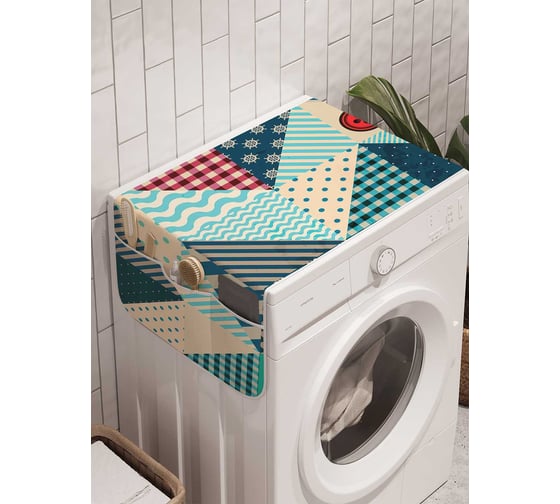 Органайзер для хранения Ambesonne "Хаотический зигзаг" на стиральную машину, 45x120 см, cwm_19433 1