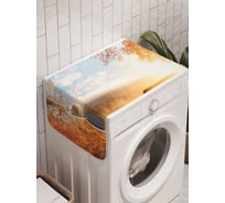 Органайзер для хранения Ambesonne "Одинокая лавочка за лесом" на стиральную машину, 45x120 см, cwm_14620