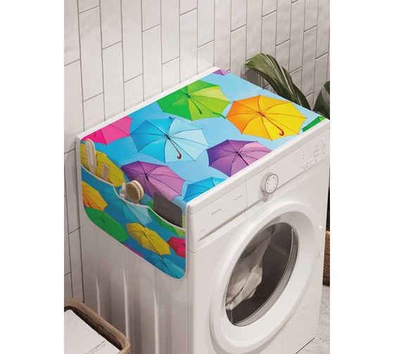 Органайзер для хранения Ambesonne "Небо в зонтиках" на стиральную машину, 45x120 см, cwm_19892 1