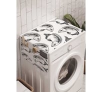 Органайзер для хранения Ambesonne "Неординарные звери" на стиральную машину, 45x120 см, cwm_19900