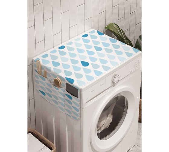 Органайзер для хранения Ambesonne "Сплошной ливень" на стиральную машину, 45x120 см, cwm_19795 1