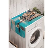 Органайзер для хранения Ambesonne "Город на пляже" на стиральную машину, 45x120 см, cwm_19660