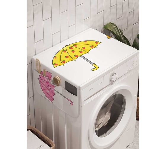 Органайзер для хранения Ambesonne "Украшенные зонты" на стиральную машину, 45x120 см, cwm_19888 1