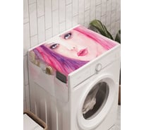 Органайзер для хранения Ambesonne "Рогатая девушка" на стиральную машину, 45x120 см, cwm_19898