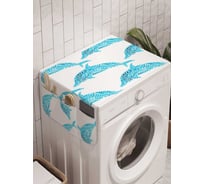 Органайзер для хранения Ambesonne "Веселые дельфины" на стиральную машину, 45x120 см, cwm_20429