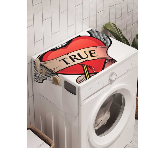 Органайзер для хранения Ambesonne "Стрела сердца" на стиральную машину, 45x120 см, cwm_22176 1