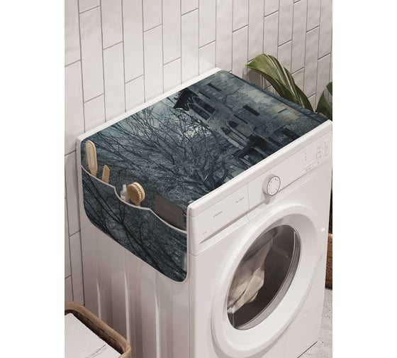 Органайзер для хранения Ambesonne "Загадочный дворец" на стиральную машину, 45x120 см, cwm_19325 1