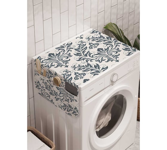 Органайзер для хранения Ambesonne "Показательные листья" на стиральную машину, 45x120 см, cwm_12085