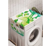 Органайзер для хранения Ambesonne "Лиственная лента" на стиральную машину, 45x120 см, cwm_21920