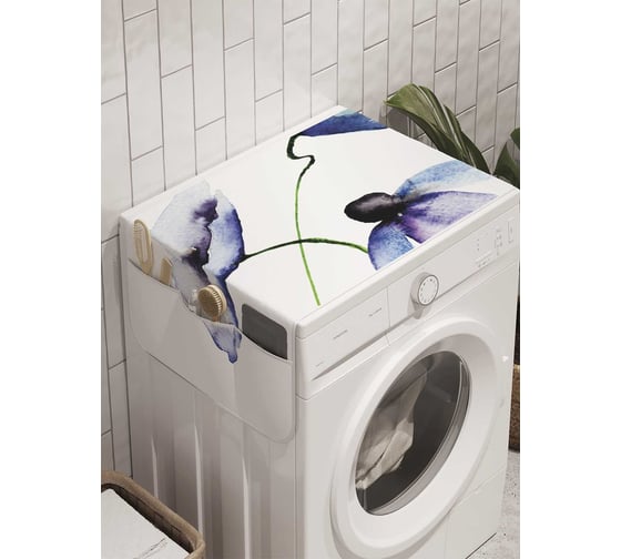Органайзер для хранения Ambesonne "Цветочные обнимашки" на стиральную машину, 45x120 см, cwm_9122