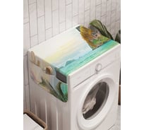 Органайзер для хранения Ambesonne "Тропическая арка" на стиральную машину, 45x120 см, cwm_13797