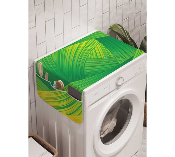 Органайзер для хранения Ambesonne "Волнистый тоннель" на стиральную машину, 45x120 см, cwm_12461