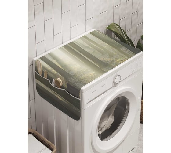 Органайзер для хранения Ambesonne "Лесная тревога" на стиральную машину, 45x120 см, cwm_9319 1