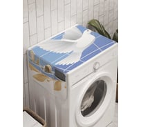 Органайзер для хранения Ambesonne "Голубь мира на глобусе" на стиральную машину, 45x120 см, cwm_7838